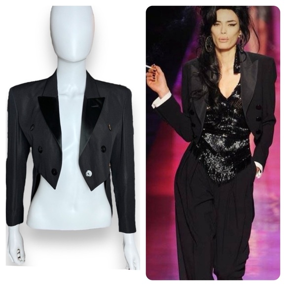 Vintage Jean Paul Gaultier Femme Hi-Low Smoking Jacket - Picture 1 of 16